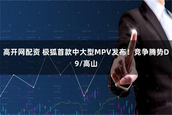 高开网配资 极狐首款中大型MPV发布！竞争腾势D9/高山