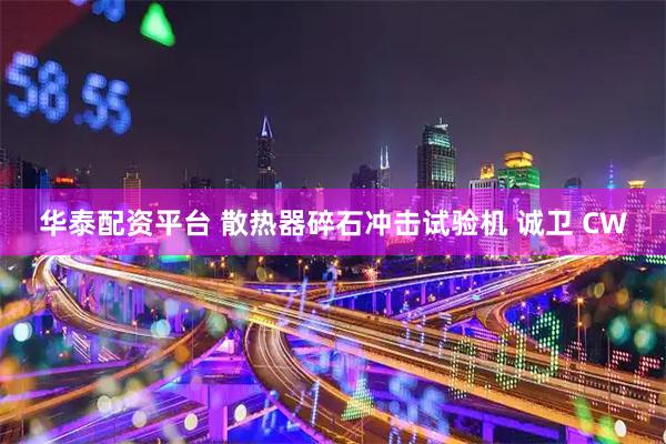 华泰配资平台 散热器碎石冲击试验机 诚卫 CW