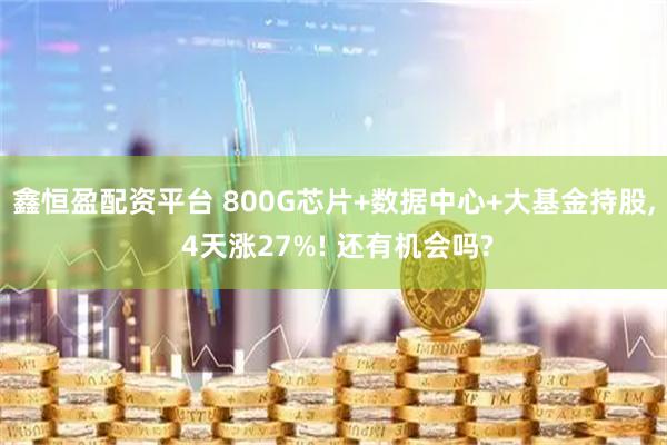 鑫恒盈配资平台 800G芯片+数据中心+大基金持股, 4天涨27%! 还有机会吗?